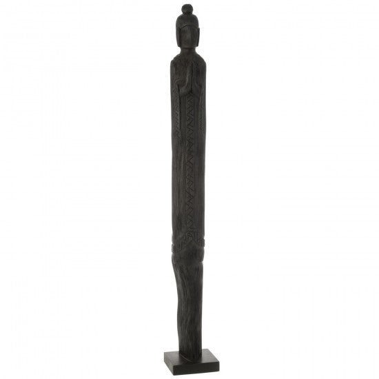 Sculpture Java noire H110cm
