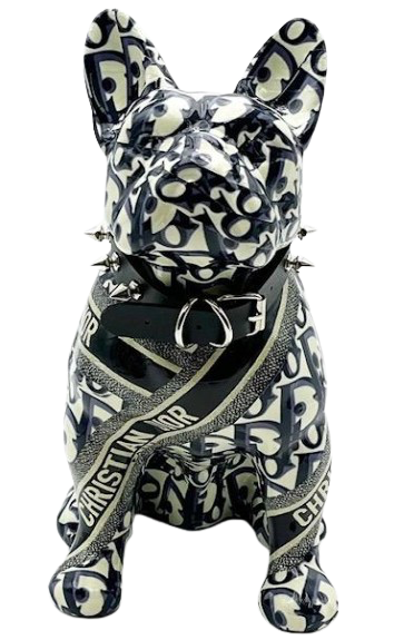 Sculpture Dog Noir Signature, Naor 26