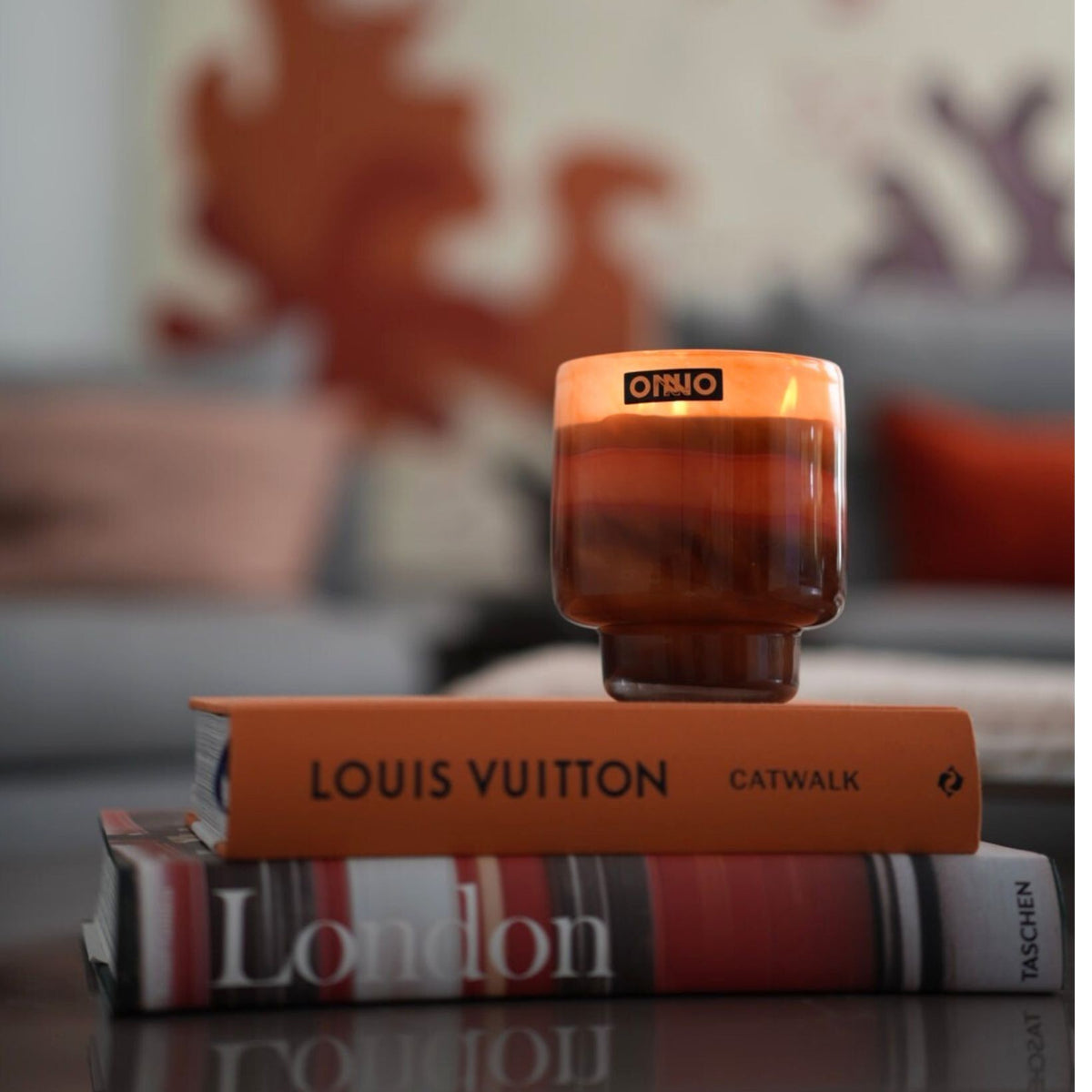 Bougie Romy orange Cashmere, Onno, visuel 6