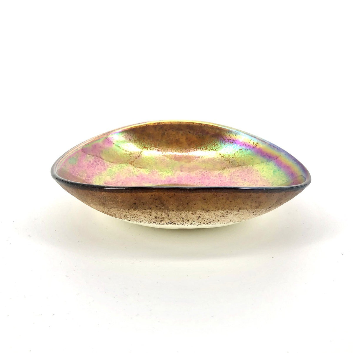 Coupelle Murano PIEGHETTA Topazio - diamètre 18cm H14cm, Yalos