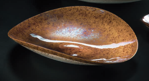Coupelle Murano PIEGHETTA Topazio - diamètre 18cm H14cm, Yalos, visuel 5