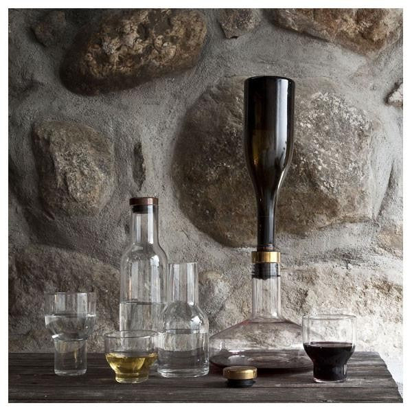 Carafe à décanter verre fumé/brass, Menu, visuel 2