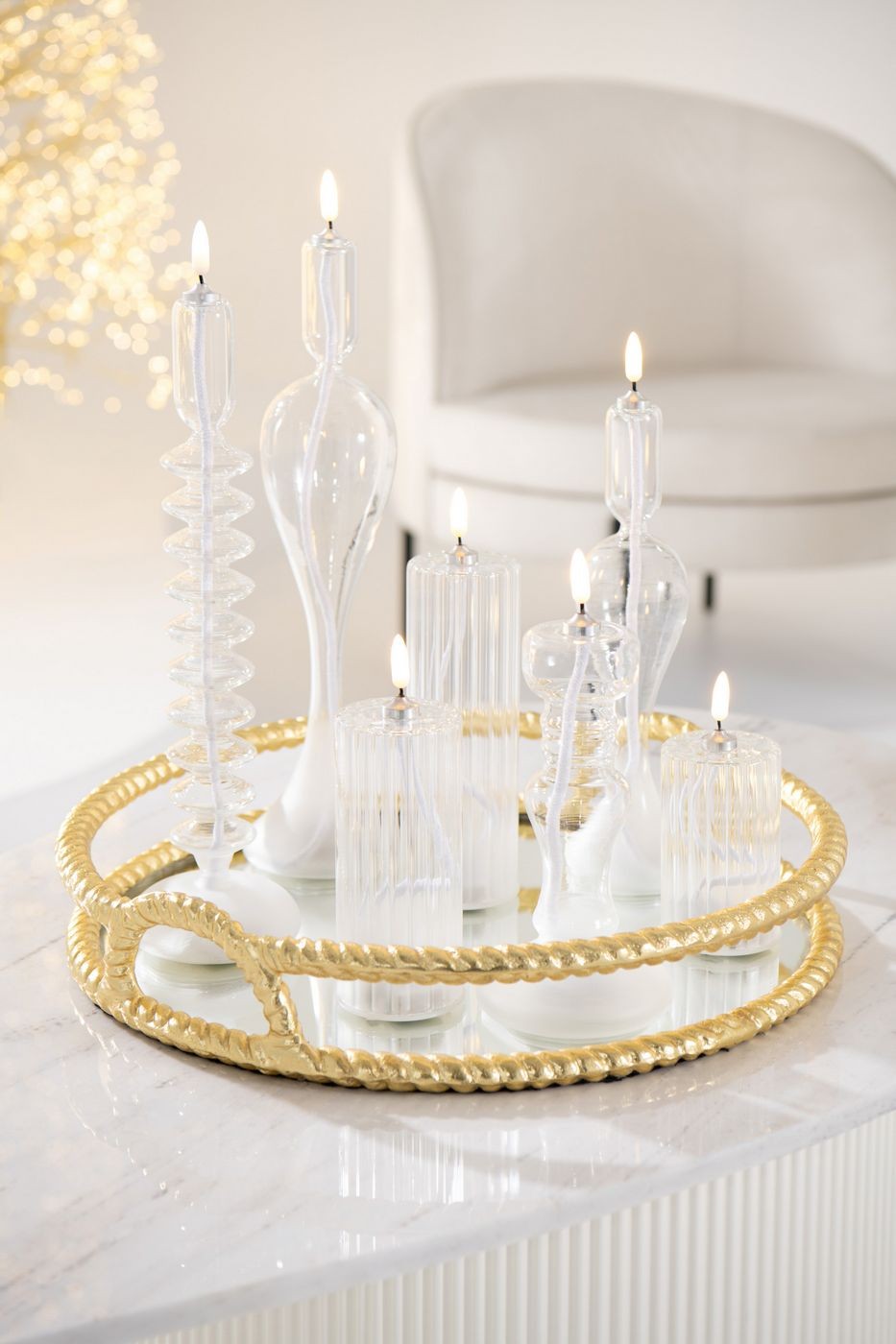 Bougie Led en verre S, Jolipa, visuel 6