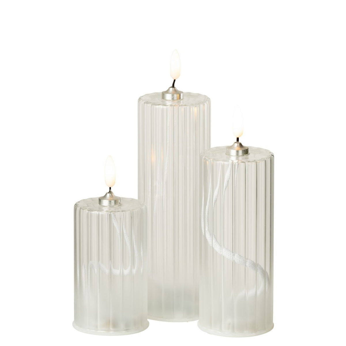 Bougie Led en verre S, Jolipa, visuel 5