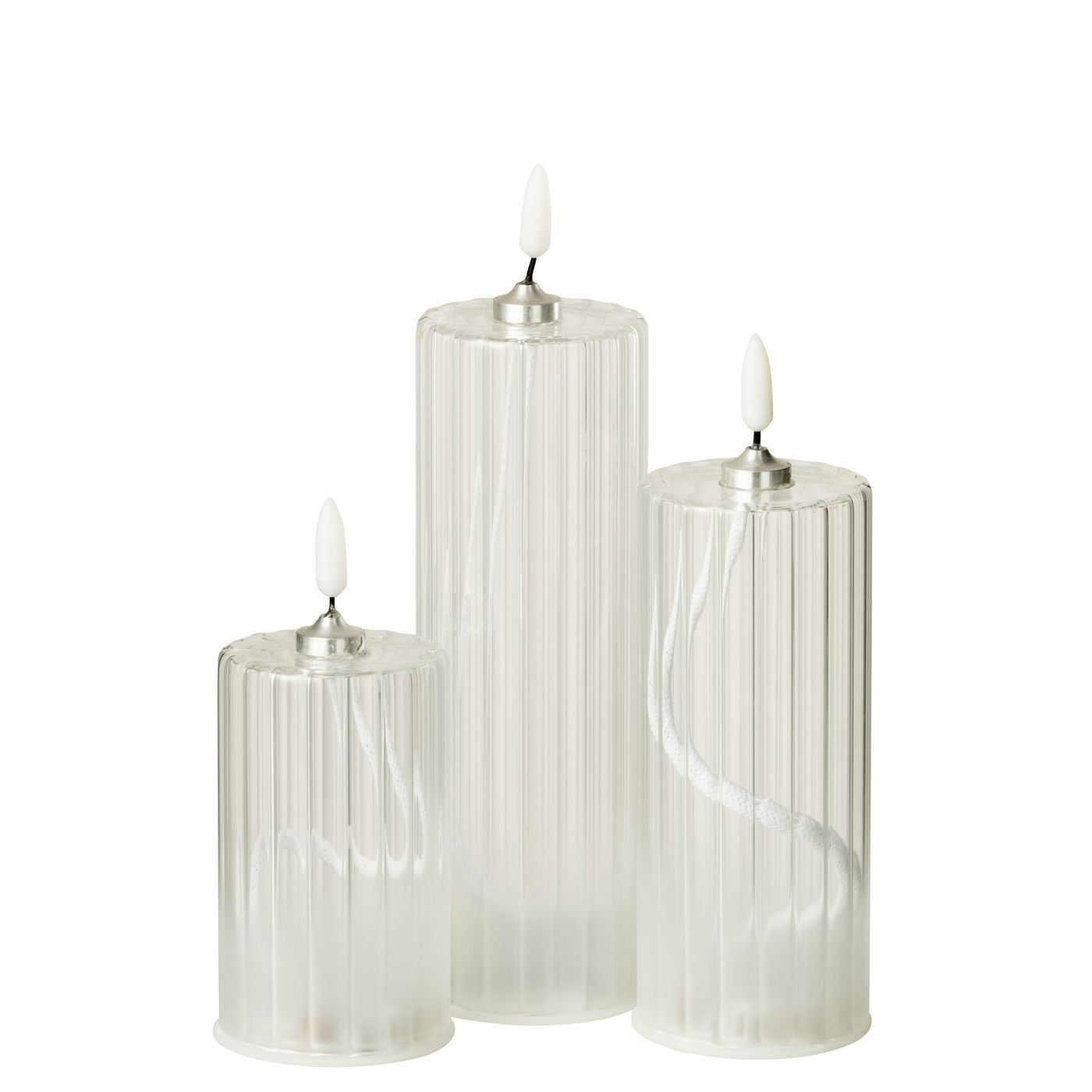Bougie Led en verre L, Jolipa, visuel 4