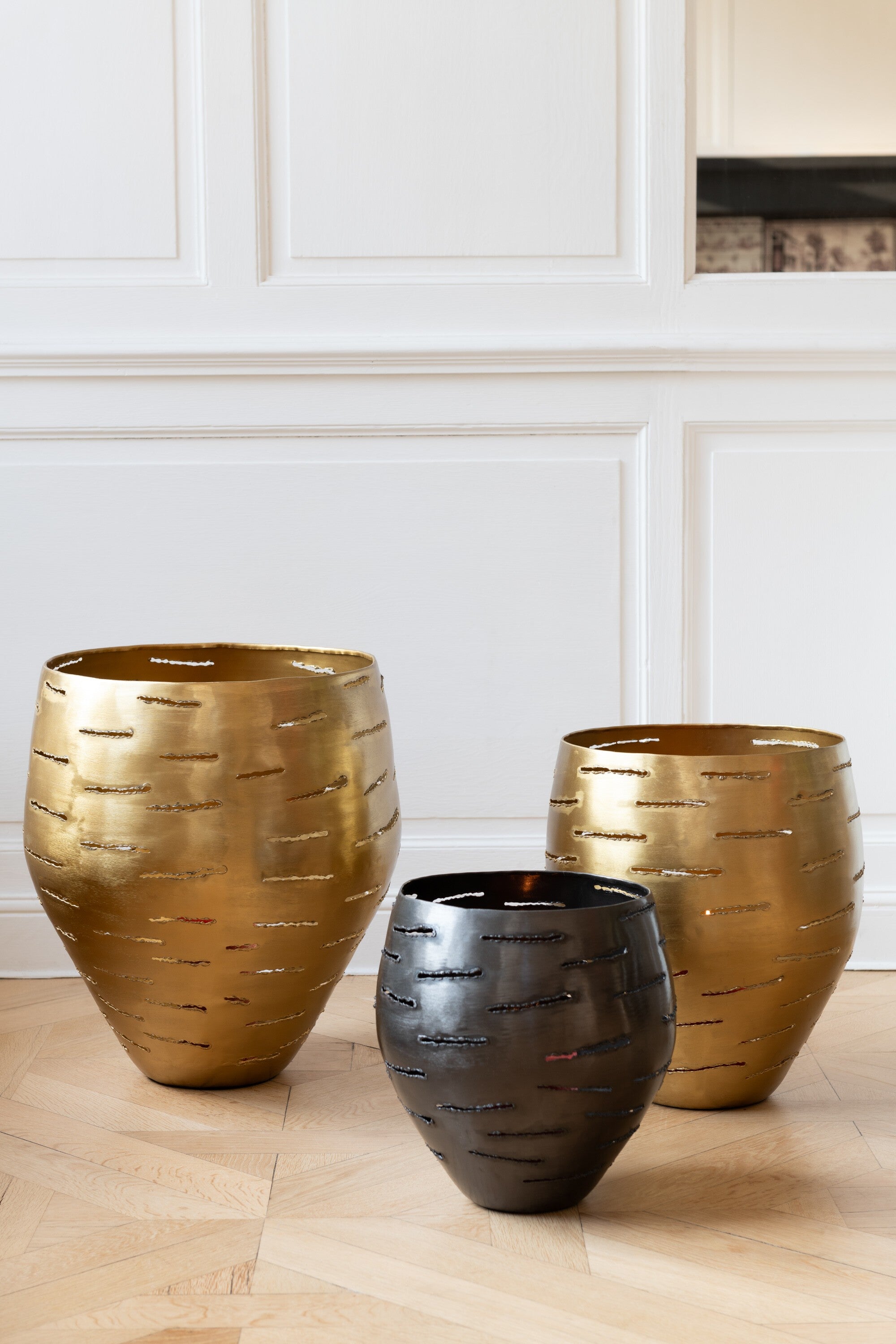 Cache-pot DENTELLE Gold L, Jolipa, visuel 4