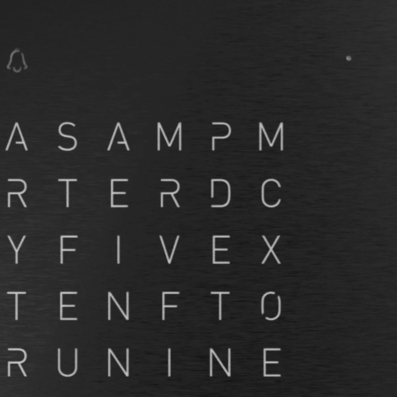 Horloge de table Earth 13,5 - Deep Black, Qlocktwo, visuel 5