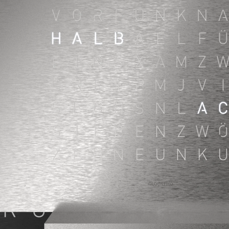 Horloge de table Earth 13,5 - Full metal, Qlocktwo, visuel 4