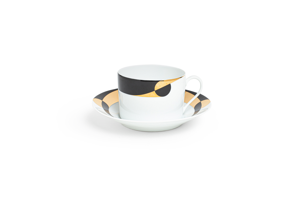 Tasse et soucoupe déjeuner Vortex