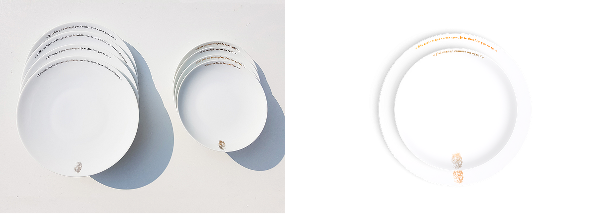 Assiette à dîner Citations « A table les haines s'éteignent », Non Sans Raison, visuel 2