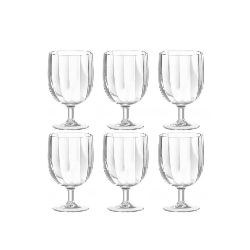 Verres Pool Party transparents (set de 6), Jolipa