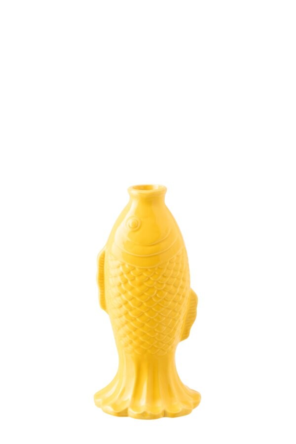 Vase soliflore Fish - jaune, Jolipa