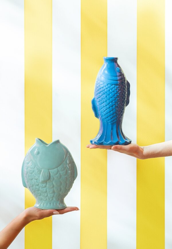 Vase soliflore Fish - bleu, Jolipa, visuel 2