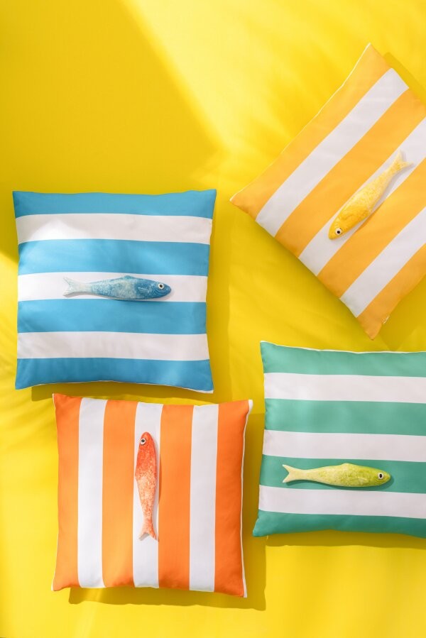 Coussin Summer rayures 45x45cm, Jolipa, visuel 6