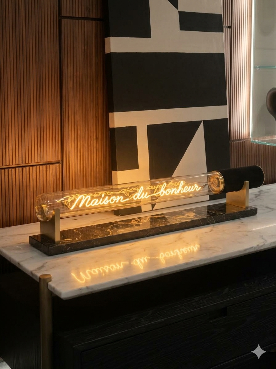 Message in the Tube - "Maison du bonheur", Elements Lighting, visuel 2